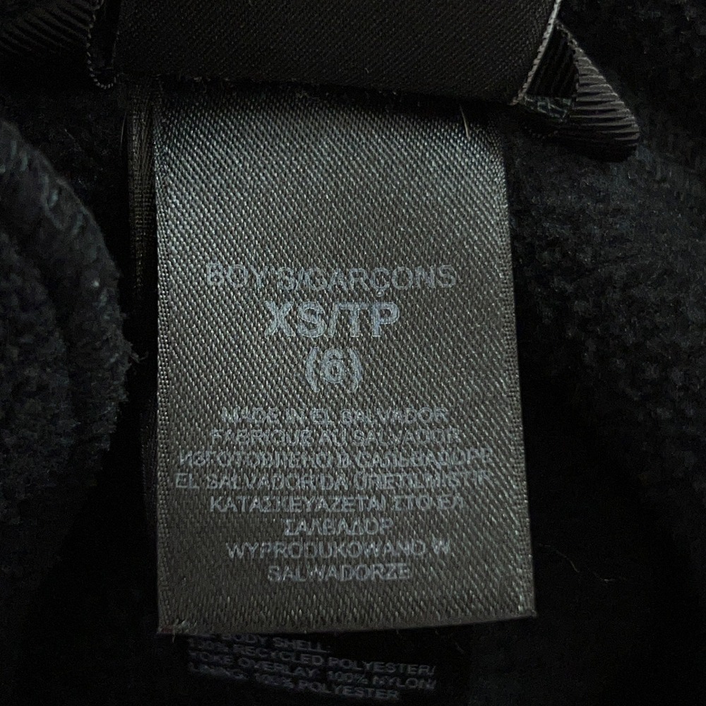 The North Face Boys XS Black Fleece Hooded Denali Jacket - Picture 5 of 10